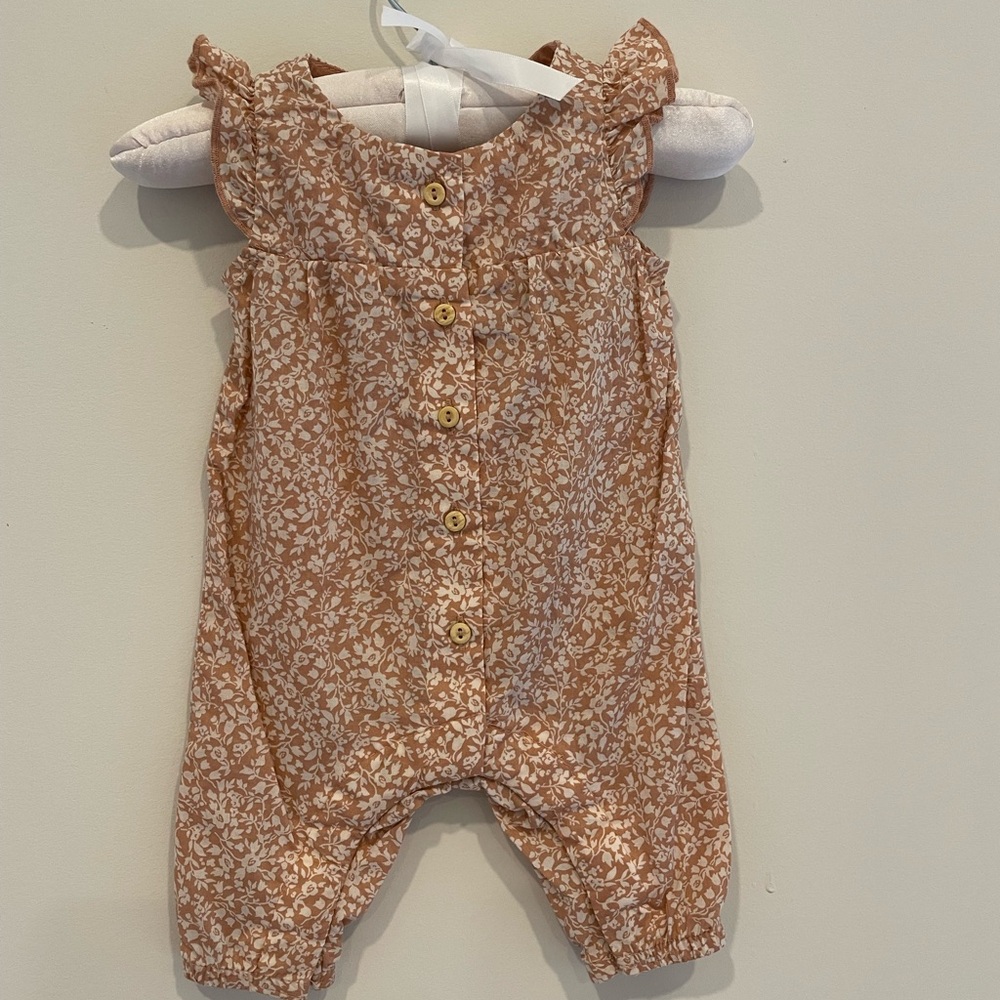 H&M Pink Floral Baby Romper